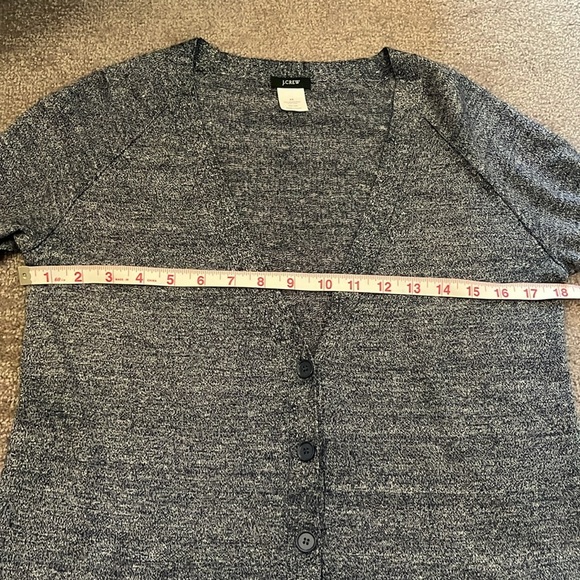 J. Crew Merino Wool Linen V-Nexk Cardigan Size XS - Picture 7 of 8